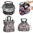 thumbnail image 2 of Pioneer Flower Drawstring Lunch Bag Women - Drawstring Lunch Bag Insulated for Work Office - Stain-Resistant Large Lunchbags for Women with Multi-Pockets, 2 of 6