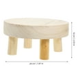 thumbnail image 2 of RENACLIPY Desktop Planter Stand Rustic Wood Flower Stool Simple Design 1Pcs, 2 of 6