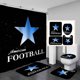thumbnail image 1 of Juego de 4 cortinas de ducha deportivas, diseño de baloncesto, fútbol, béisbol, fútbol americano, decoración de baño para hombres, adolescentes y niños, cortina de ducha de tela impermeable, color, 1 of 7