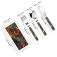 thumbnail image 2 of Kdxio Colorful Bull Western Man Toddler Utensils Set - Kids Silverware Set, Set Kids Utensils Set with Case for Preschooler Children, 2 of 8