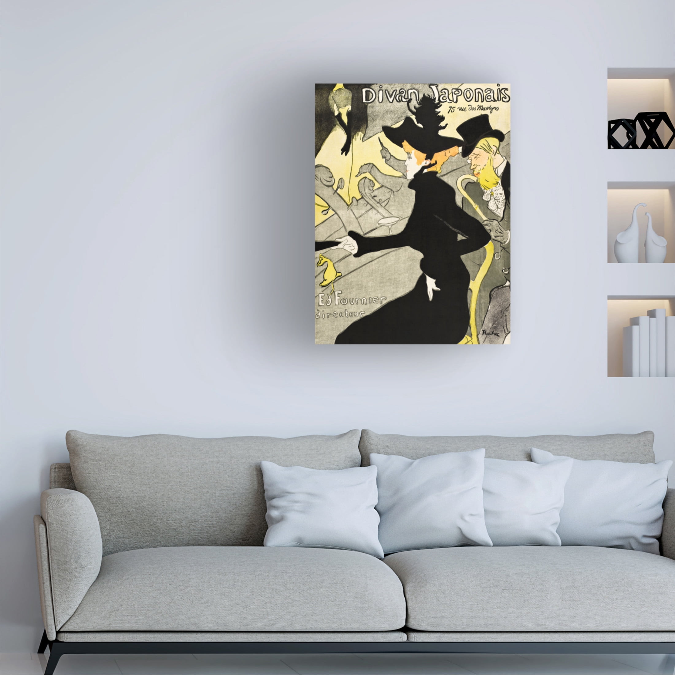 Trademark Fine Art Pictufy   Divan Japonais ca. 1892 Canvas Wall Art