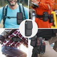 thumbnail image 6 of Cell Phone Pouch Nylon Belt Holster Case Compatible with Phone 17 16 15 14 13 12 11 & Pro Models, Samsung Galaxy S20 S21 S22 S23 S24 S25, Black–L, 6 of 8