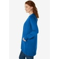 thumbnail image 3 of Woman Within Plus Size Perfect Longer-Length Cotton Cardigan Sweater, 3 of 6