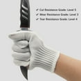 thumbnail image 3 of Yeacher Cut Resistant Gloves High Performance Level 5 Protection Stainless Steel Wire Mesh Cut Resistant Safty Working Gloves for Welding Gardening Kitchen, 3 of 6