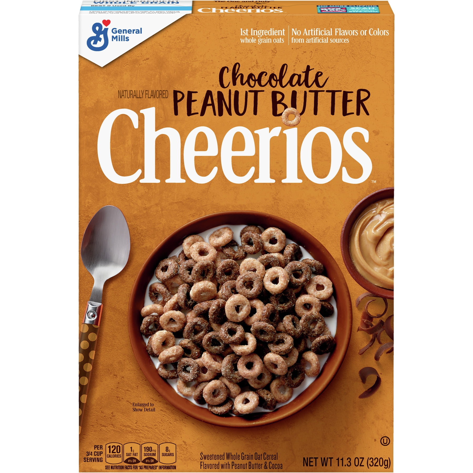 Chocolate Peanut Butter Cheerios, Cereal, 11.3 oz