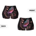 thumbnail image 5 of Lsque Bird4 Pattern High Waisted Biker Shorts for Women-Tummy Control Fitness Athletic Workout Running Yoga Gym Shorts,Moisture-Wicking-Large, 5 of 9