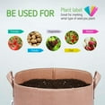 thumbnail image 2 of VIVOSUN 5-Pack 7 Gallon Brown Grow Bag, Fabric Pot with Handles for Vegtables and Plants, 2 of 7