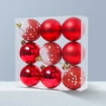 thumbnail image 6 of Christmas Balls Ornaments for Christmas Tree Christmas Hanging Decoration Sets for Xmas Tree Christmas Decoration 2.36in x 9 Pack, 6 of 6