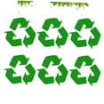 thumbnail image 4 of OUNONA 6 Pcs Étiquettes pour Bacs de Recyclage Autocollant Symbole de Recyclage PVC Vert pour Intérieur Extérieur, 4 of 8