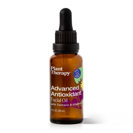 Plant Therapy Advanced Antioxidant Facial Oil 30 mL (1 oz) Powerful Antioxidant Defense for Daily Skin Support, Promotes a More Even, Brighter-Looking Tone, Helps Reduce the Appearance of Dark Spots