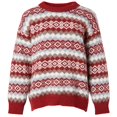 thumbnail image 1 of Women\'s Winter Casual Sweater Thickened Snowman Colorblock Sweater For Winter Fall Casual Wear, 1 of 3