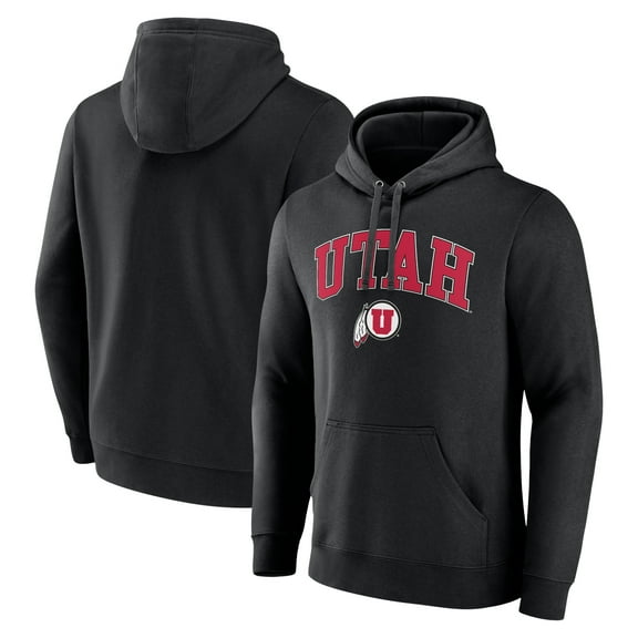 Men's Black Utah Utes Campus Pullover Hoodie