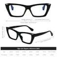 thumbnail image 5 of DOOViC 3 Pack Fashion Reading Glasses for Women 1.25 Trendy Cat Eye Blue Light Blocking Computer Readers Anti Eye Strain, 5 of 7