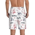 thumbnail image 4 of Lsque Cute Magic Bunny Mens Sleep Pajama Shorts,Short Pajama Pants, Cotton Ultra-Soft Knit-3X-Large, 4 of 9