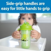 Dr. Browns Milestones Insulated Sippy Cup with Straw & Handles, Green/Purple, 10oz, 12m+, 2 Pack