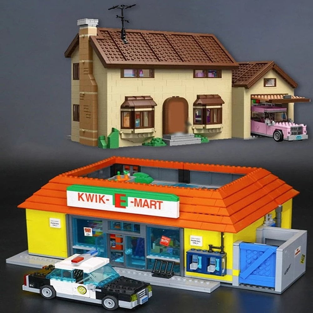 MOC NON LEGO The Kwik E Mart And Supermarket House Model Building Blocks Bricks 16004 16005 71016 71006 Toys in Iraq at IQD 559162 Rating 5