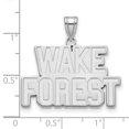 thumbnail image 4 of 10k White Gold LogoArt Wake Forest University W-F Deacon Large Pendant Q1W044WFU, 4 of 6