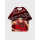 thumbnail image 1 of T-shirt round neck Role Pattern loose short sleeve C21, 1 of 5