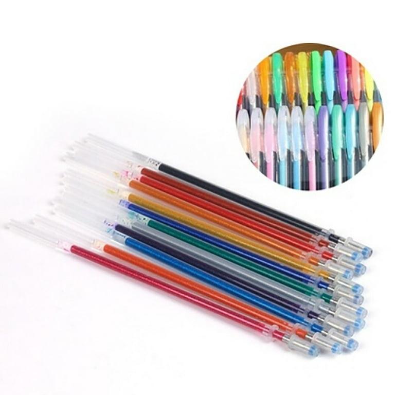 Pens Colors Gel 10ml 60pc Gel Rollerball Neon Drawing Pen Glitter Office  Stationery Color Ink Pens for Coloring Small Ballpoint Pen Correction Pen