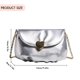 thumbnail image 2 of Bolsa De Hombro Bolsa de hombro para mujer Bolsa bandolera de cuero PU Bolsa bandolera elegante con cadena (Plata) Sywqhk Para Estrenar, 2 of 7