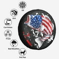 thumbnail image 6 of Kll Largemouth Bass Fish In Usa Tire Cover,Universal Wheel Tire Cover For Trailer, Rv, Suv, Truck,Camper And Many Vehicle,(15 Inch), 6 of 7