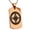 Rose, variant on Stainless Steel Aztec Intelligence Rune Engraved Dog Tag Pendant Necklace