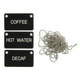 thumbnail image 3 of HUBERT® Hanging Airpot Labels Black Plastic White Engraved - 2 3/8"L x 1 3/4"H, 3 of 3