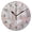 Black, variant on YAZAOO Decorative Wall Clock Size：25cm Swans in A Floral Serenade Design Pattern Clock