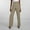 Khaki, variant on Delayuji Fleece Lined Pants Women Women High Waist Casual Wide Leg Long Palazzo Pants Button Down Loose Business Work Trousers with Pockets Womens Sweatpants L Brown
