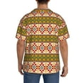 thumbnail image 3 of Yiaed Aztec Print Mens Casual Wrinkle Free Shirts Short Sleeve Button Down Summer Stretch Dress Shirt-Small, 3 of 5
