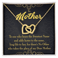 thumbnail image 2 of To Mom My Dear Mother Inseparable Necklace, 2 of 20