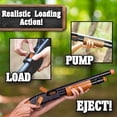 thumbnail image 3 of Sunny Days Entertainment Pump Action Blaster – with Realistic Sounds and Ejecting Play Shells | Hunting Role Play Toy | Cowboy Costume for Kids – Maxx Action, Wood Grain, 3 of 5