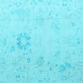 thumbnail image 1 of Ahgly Company Indoor Square Oriental Light Blue Traditional Area Rugs, 4' Square, 1 of 4