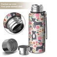 thumbnail image 2 of 20 Oz Boston Terrier Dog with Flower Coffee Tumbler Double Wall Insulated Stainless Steel Water Bottle | Metal Reusable Thermoses Flask with Cup Cap | Leak & Sweat Proof with Anti-Dust Lid, 2 of 7