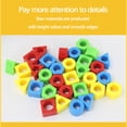 thumbnail image 4 of WLOELOEW multicolor Shape Matching Game Color Sensory Educational Toy Education Parent-Child Interaction Rules To Cultivate Concentration Training, 4 of 9