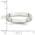thumbnail image 3 of 925 Sterling Silver 3mm Flat Band Ring Size 4, 3 of 7
