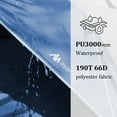 thumbnail image 2 of 3 Person Tents for Camping - KANCOKIT Outdoor Waterproof Dome Family Tents with Removable Rainfly, Breathable with 2 Doors & 2 Large Mesh Windows - Easy Set Up for Backpacking, Hiking, Travelling, 2 of 7