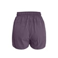 thumbnail image 4 of Gym Shorts Women High Waist Running Shorts for Lightweight Athletic Workout Shorts with Side Pockets and Zipper, 4 of 6