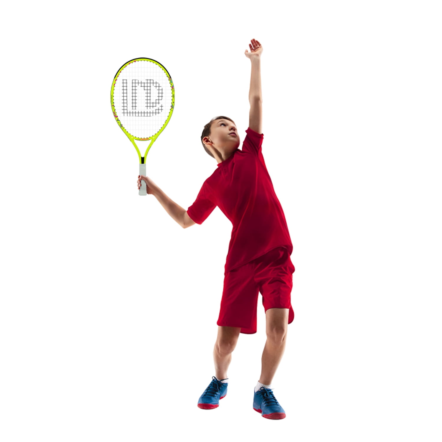 SALYWEE DJS 23″ Tennis Racket, Aluminum Frame, 16×18 Pattern, Free Bag, for Beginners