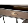 thumbnail image 4 of Tripar International 44.25" Bronze and Black Metal Desk with Shelves, 4 of 8