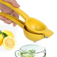 thumbnail image 2 of LNJBABAO 2 PCS Metal Lemon Squeezer for Lemons Lime Fruits Yellow, 2 of 7