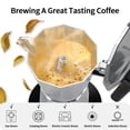thumbnail image 4 of Cafetera Moka Mongdio Stovetop, 600 ml, 12 tazas, color plateado, 4 of 7
