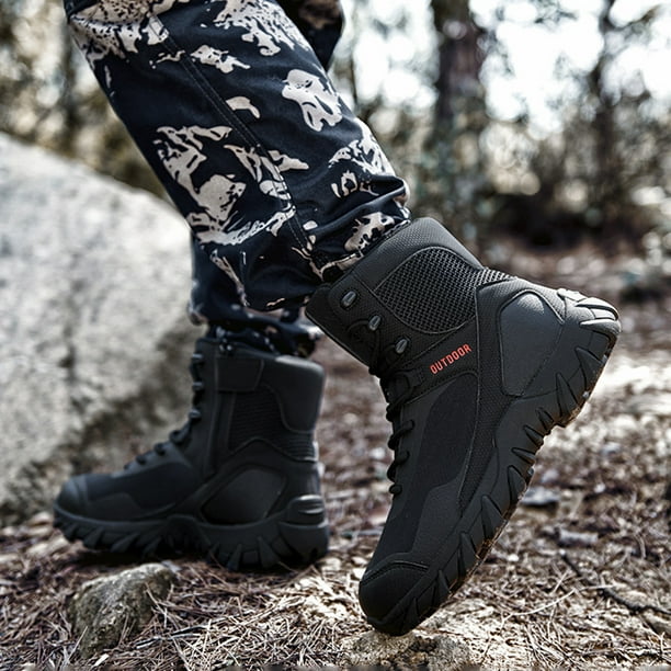 Botas De Trabajo De Seguridad Botas de tobillo para hombre con soporte para arco impermeables para senderismo Botas de trekking botas militares del desierto DQrwqpou Tenis De Mujer Tenis De Hombre