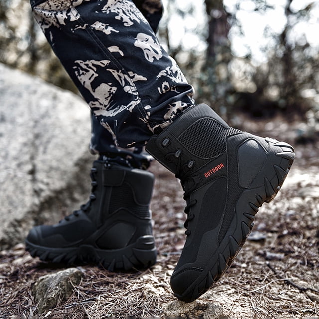 Botas De Trabajo De Seguridad Botas de tobillo para hombre con soporte para arco impermeables para senderismo Botas de trekking botas militares del desierto DQrwqpou Tenis De Mujer Tenis De Hombre