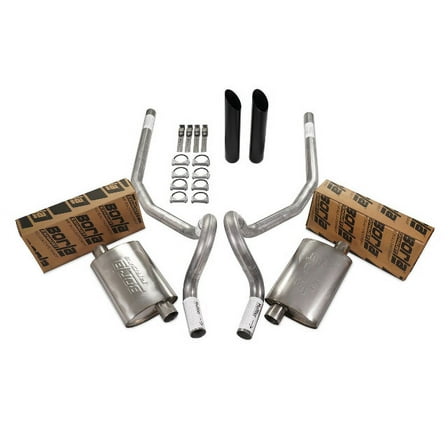 78-88 GM G Body Car 2.5" Dual Exhaust Kit Borla Pro XS Rear Exit Black Tip