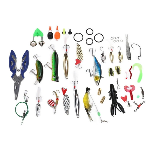 168pcs Fishing Lures Kit Fishing Lures Baits Sets Including Crankbaits  Spinnerbaits Soft Plastic Worms Fishing Jigs for Freshwater and Saltwater