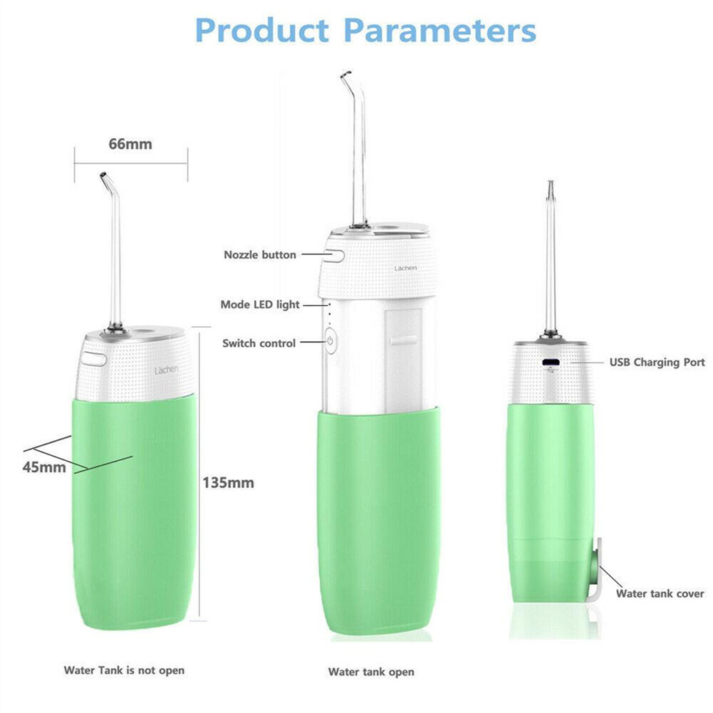 Mulanimo Portable Cordless Dental Oral Irrigator 3 Modes Mini