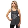 thumbnail image 2 of Kindness Rocks Women's Fashion Sleeveless Flowy Racerback Tank Top Charcoal Grey Small, 2 of 5