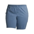 thumbnail image 2 of Just My Size Women's Plus Elastic Waist Stretch Bermuda Shorts, 2 of 5