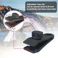 thumbnail image 3 of Clips de lona CLIO Heavy Duty Lock Grip con mosquetón, 24 unidades, 3 of 6